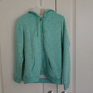 Cozy sherpa lined zip hoodie